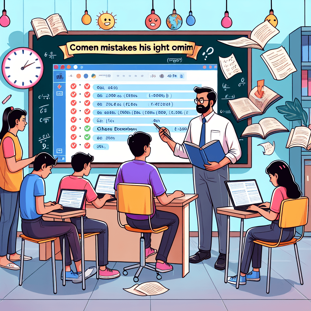 Common Mistakes in CBSE Class 10 Exams