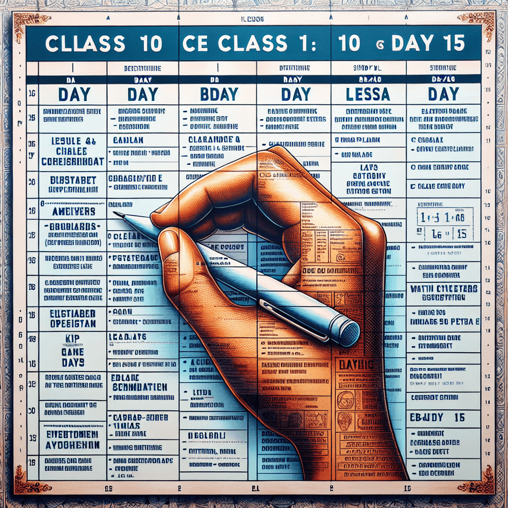 CBSE Class 10 Syllabus – Day 15